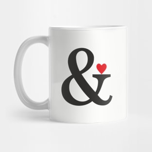 ampersand heart love gift Mug